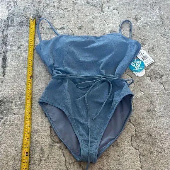 Blue One Piece Swimwear Classic Design